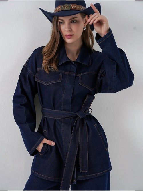 Conjunto de dos piezas vaqueras con cuello de chaqueta bdart - Kiabi