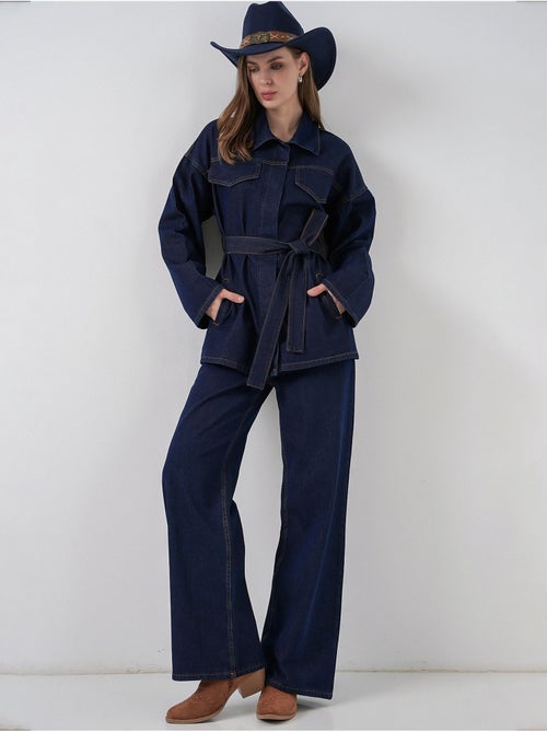Conjunto de dos piezas vaqueras con cuello de chaqueta bdart - Kiabi