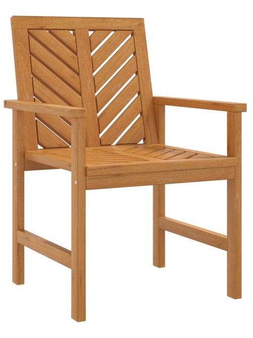 Conjunto de dos sillas de jardín de madera de acacia - Kiabi