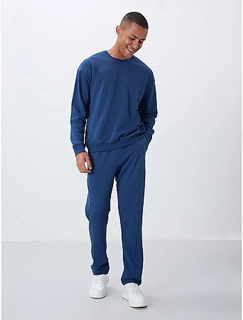Conjunto de felpa de algodón y poliéster para hombre con sudadera y pantalón tommy