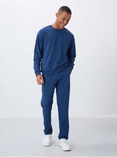 Conjunto de felpa de algodón y poliéster para hombre con sudadera y pantalón tommy - Kiabi