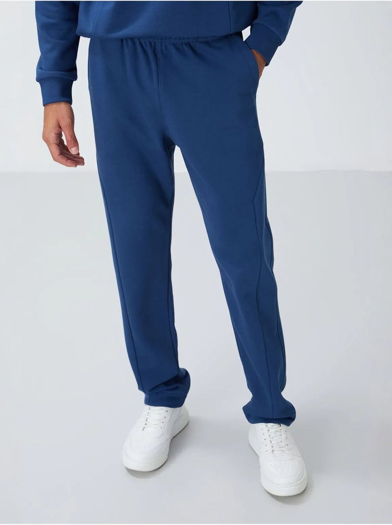Conjunto de felpa de algodón y poliéster para hombre con sudadera y pantalón tommy Azul - Kiabi