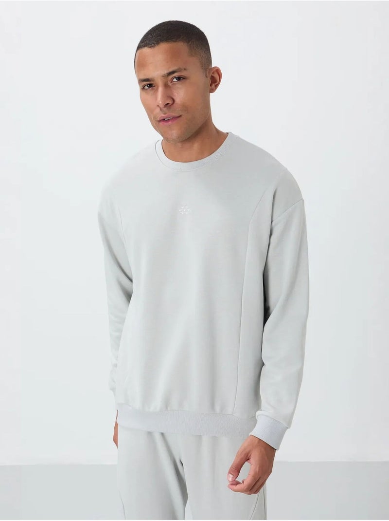 Conjunto de felpa de algodón y poliéster para hombre con sudadera y pantalón tommy Gris claro - Kiabi