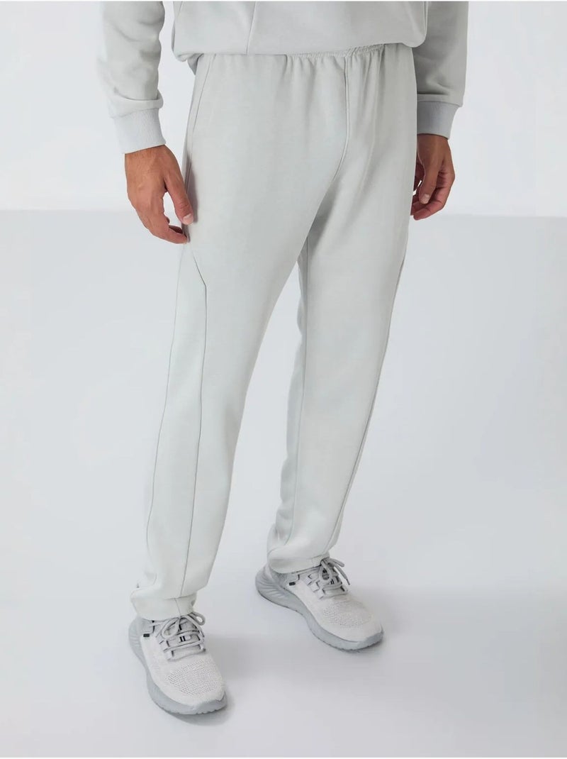 Conjunto de felpa de algodón y poliéster para hombre con sudadera y pantalón tommy Gris claro - Kiabi