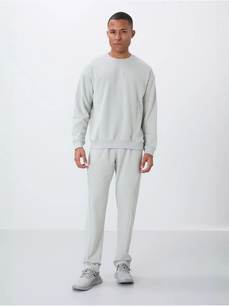 Conjunto de felpa de algodón y poliéster para hombre con sudadera y pantalón tommy Gris claro - Kiabi