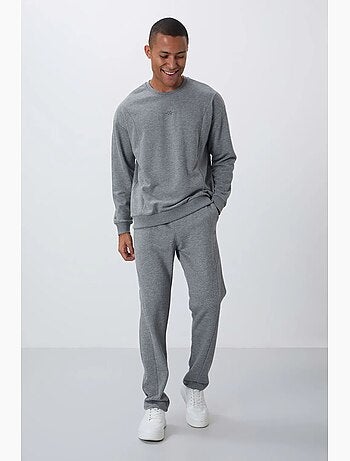 Conjunto de felpa de algodón y poliéster para hombre con sudadera y pantalón tommy