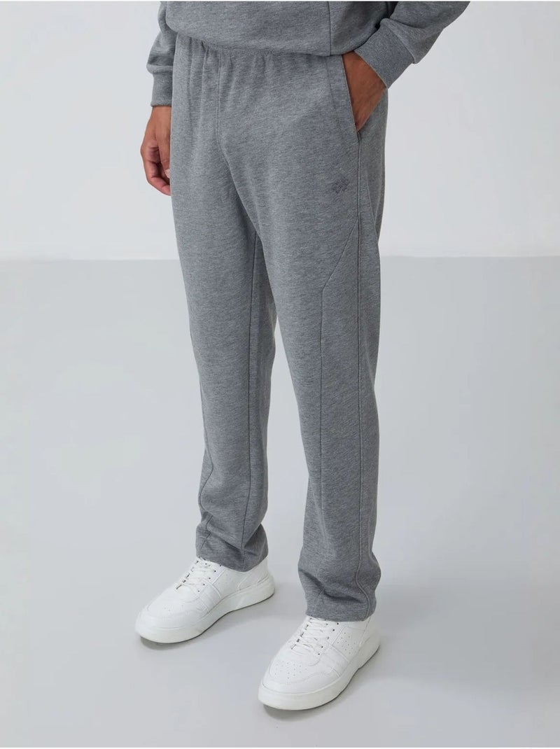 Conjunto de felpa de algodón y poliéster para hombre con sudadera y pantalón tommy Gris - Kiabi