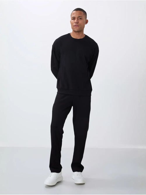 Conjunto de felpa de algodón y poliéster para hombre con sudadera y pantalón tommy - Kiabi