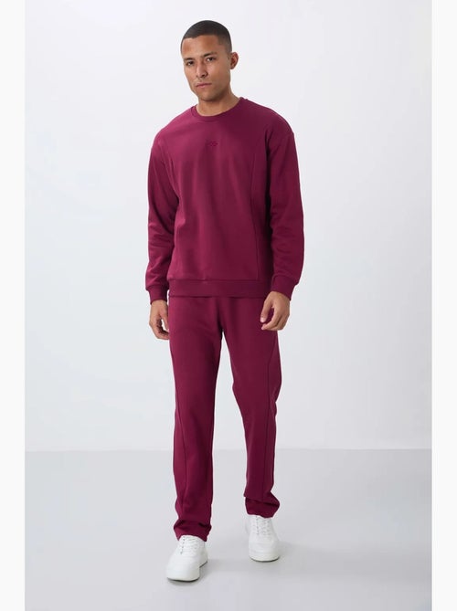 Conjunto de felpa de algodón y poliéster para hombre con sudadera y pantalón tommy - Kiabi