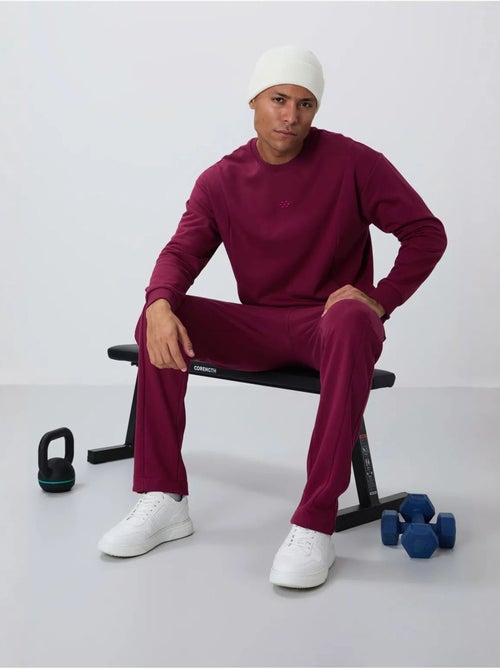 Conjunto de felpa de algodón y poliéster para hombre con sudadera y pantalón tommy - Kiabi