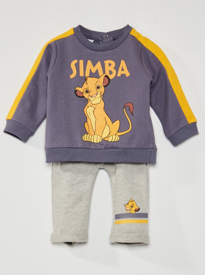 Conjunto de felpa 'Disney' - 2 piezas marino/gris - Kiabi