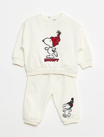 Conjunto de felpa sudadera + pantalón 'Snoopy' - 2 piezas