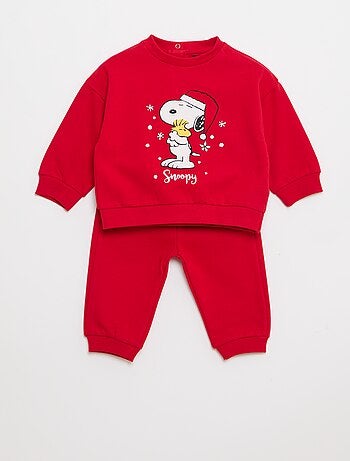 Conjunto de felpa sudadera + pantalón 'Snoopy' - 2 piezas