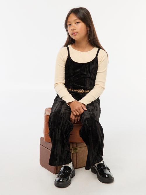 Conjunto de fiesta camiseta + mono de tirantes - Kiabi