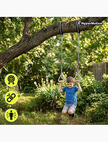 Conjunto de Gimnasia 5 en 1 HyperMotion - Área de Juegos Interior y Jardín - 100 kg
