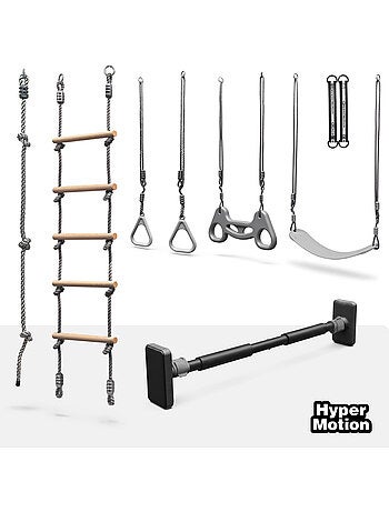 Conjunto de Gimnasia 6 en 1 HyperMotion - Parque de Juegos para Casa/Jardín - 100 kg