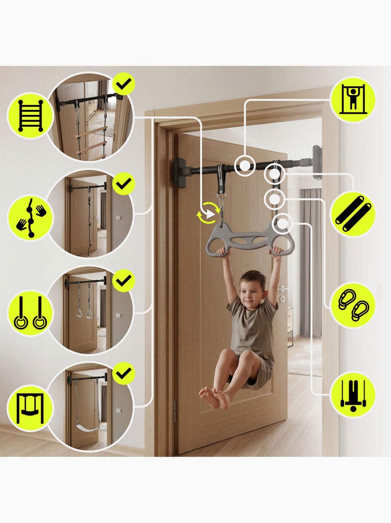 Conjunto de Gimnasia 6 en 1 HyperMotion - Parque de Juegos para Casa/Jardín - 100 kg Beige - Kiabi
