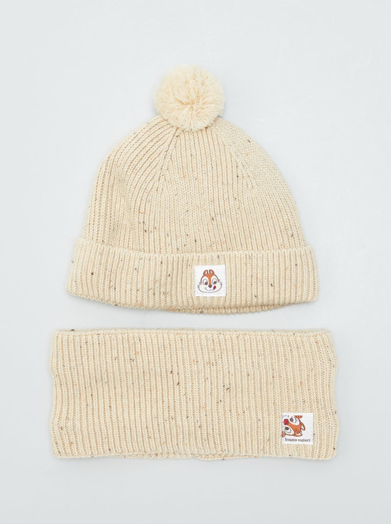 Conjunto de gorro + braga abrigada BEIGE - Kiabi