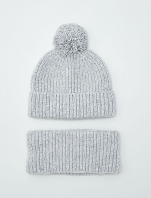 Conjunto de gorro + braga de forro polar - Kiabi