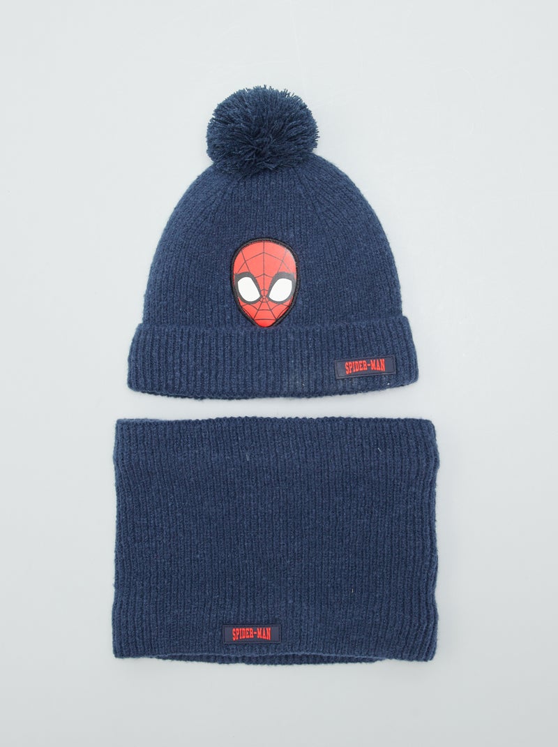 Conjunto de gorro + braga 'Spider-Man' AZUL - Kiabi