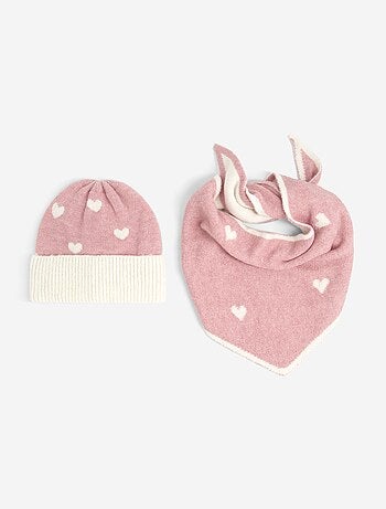 Conjunto de gorro + bufanda triangular