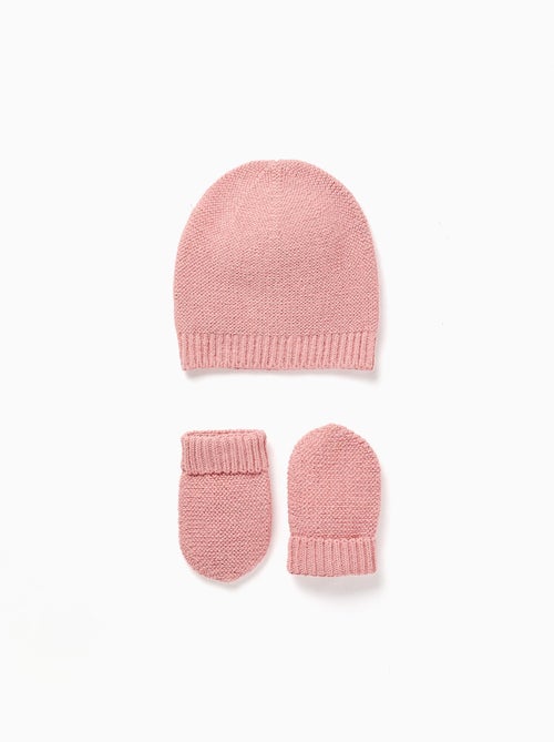 Conjunto de gorro + guantes de punto - Kiabi