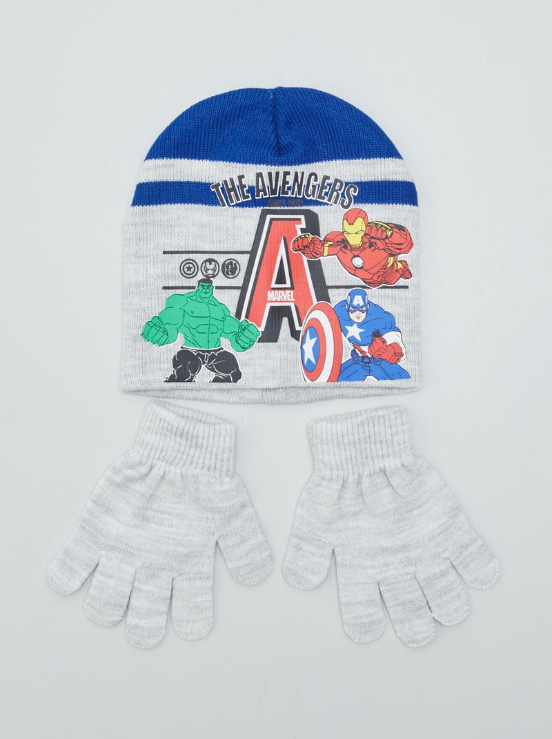 Conjunto de gorro + guantes 'Los Vengadores' 'Marvel' - 2 piezas GRIS - Kiabi
