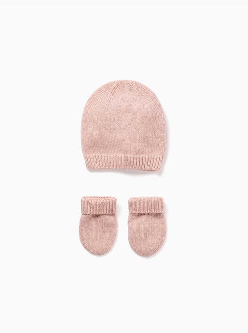 Conjunto de gorro + manoplas de punto - Kiabi Conjunto de gorro + manoplas de punto - Kiabi