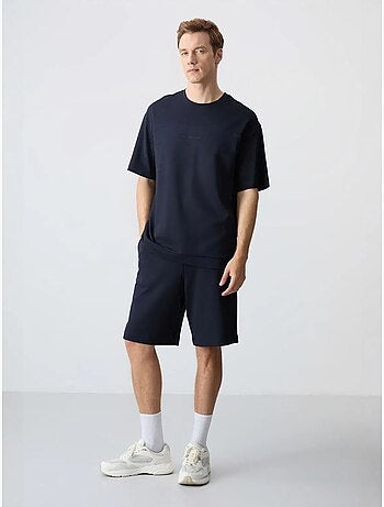Conjunto de hombre de camiseta oversize y shorts de mezcla de algodón tommy