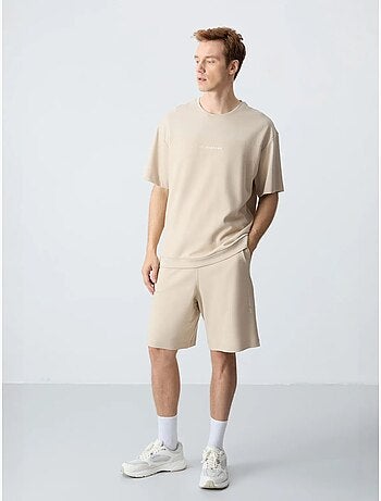 Conjunto de hombre de camiseta oversize y shorts de mezcla de algodón tommy