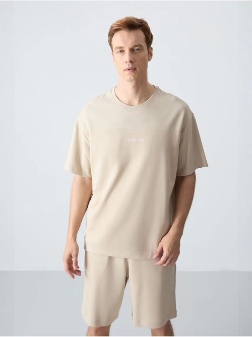 Conjunto de hombre de camiseta oversize y shorts de mezcla de algodón tommy - Kiabi