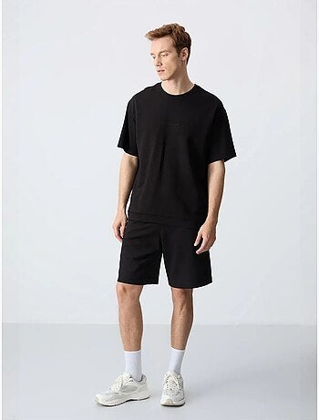 Conjunto de hombre de camiseta oversize y shorts de mezcla de algodón tommy
