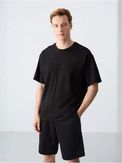 Conjunto de hombre de camiseta oversize y shorts de mezcla de algodón tommy - Kiabi