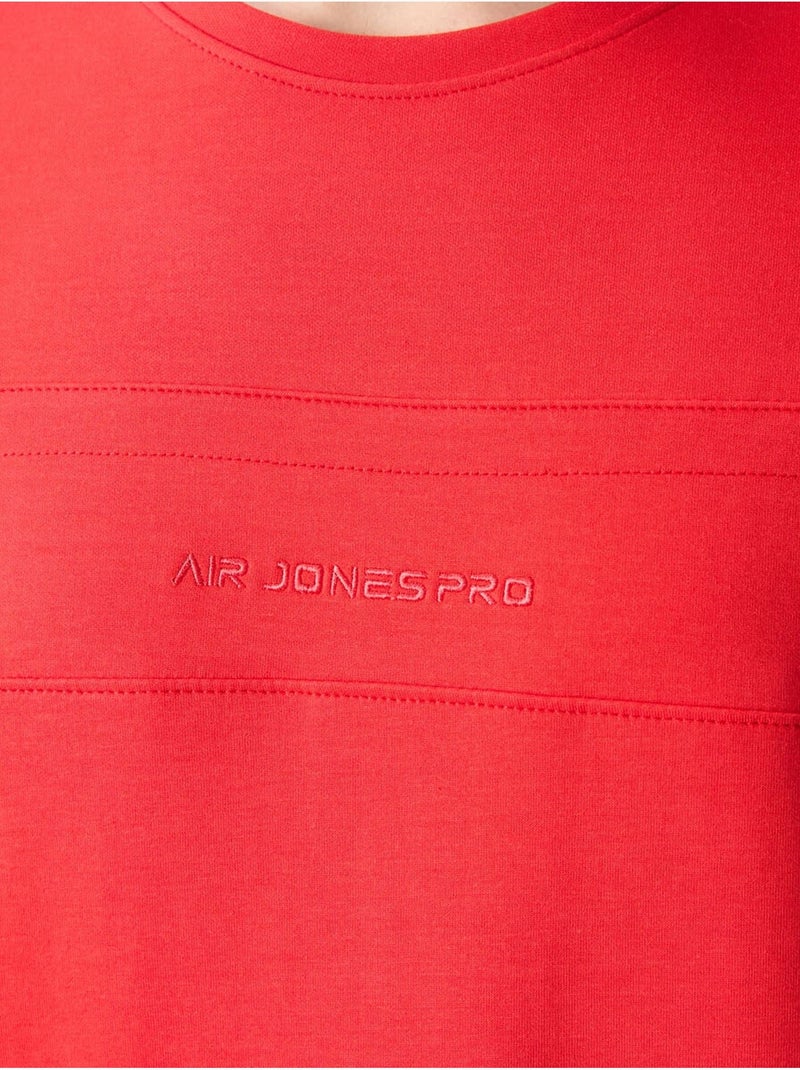 Conjunto de hombre de camiseta oversize y shorts de mezcla de algodón tommy Rojo - Kiabi