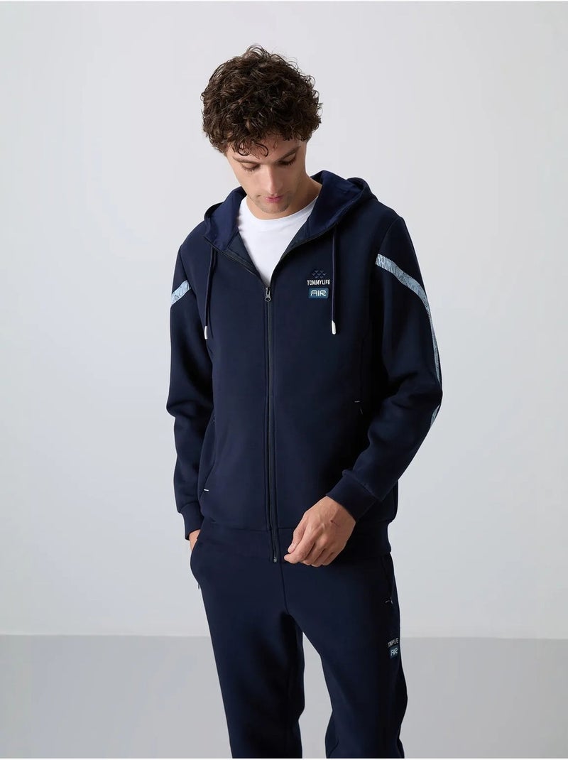 Conjunto de hombre de sudadera con capucha y pantalón tommy Azul marino - Kiabi