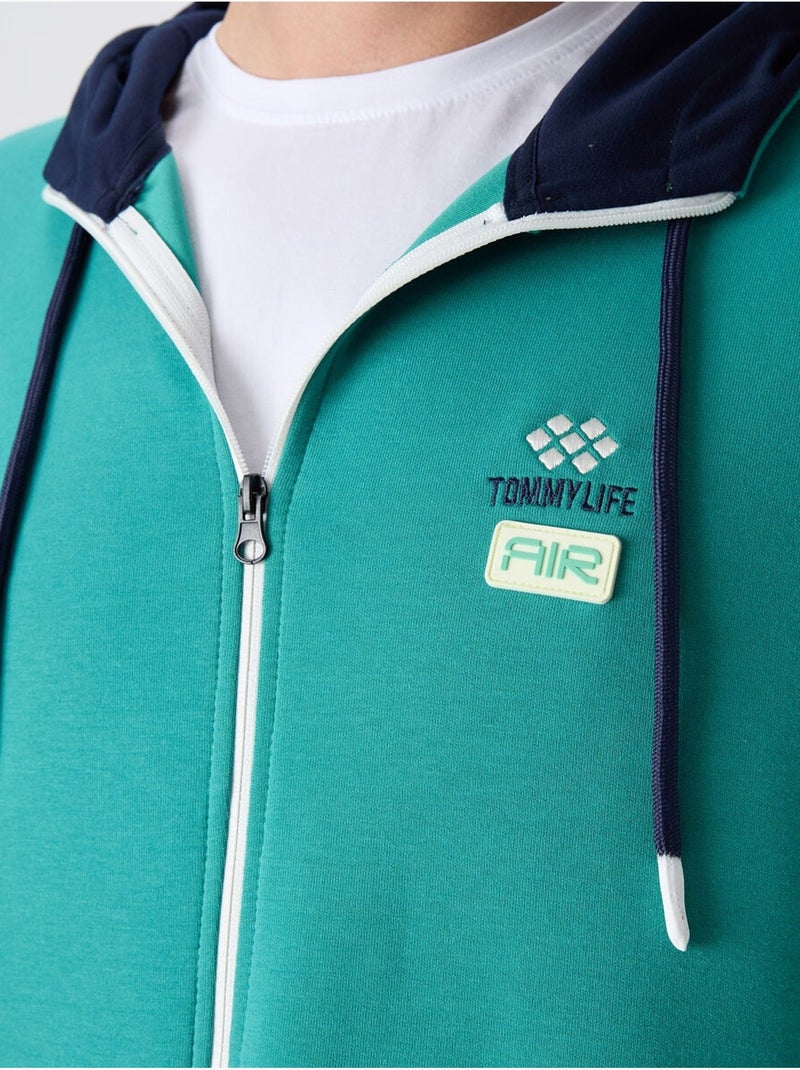 Conjunto de hombre de sudadera con capucha y pantalón tommy Azul petróleo - Kiabi