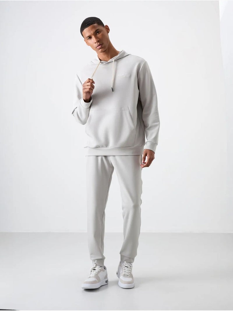 Conjunto de hombre de sudadera con capucha y pantalón tommy Gris claro - Kiabi