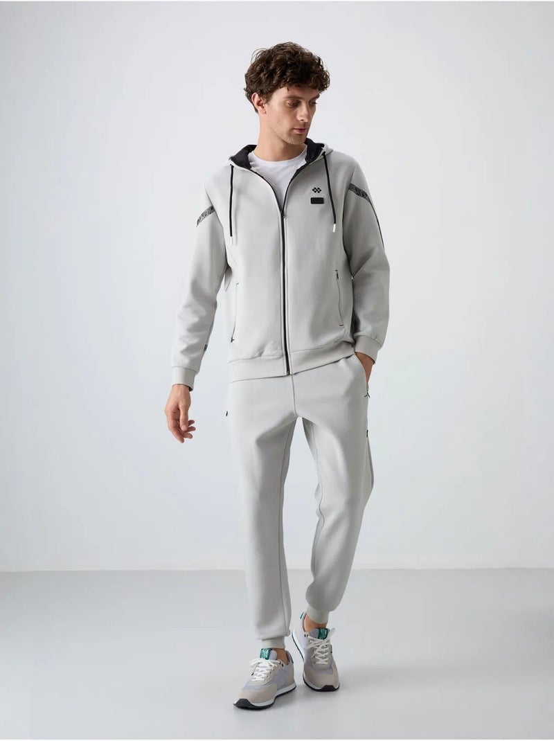 Conjunto de hombre de sudadera con capucha y pantalón tommy Gris claro - Kiabi