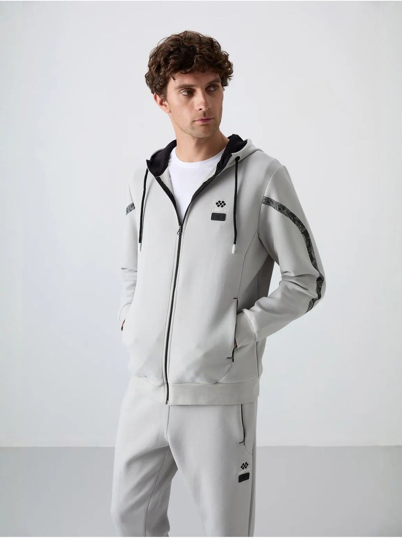 Conjunto de hombre de sudadera con capucha y pantalón tommy Gris claro - Kiabi