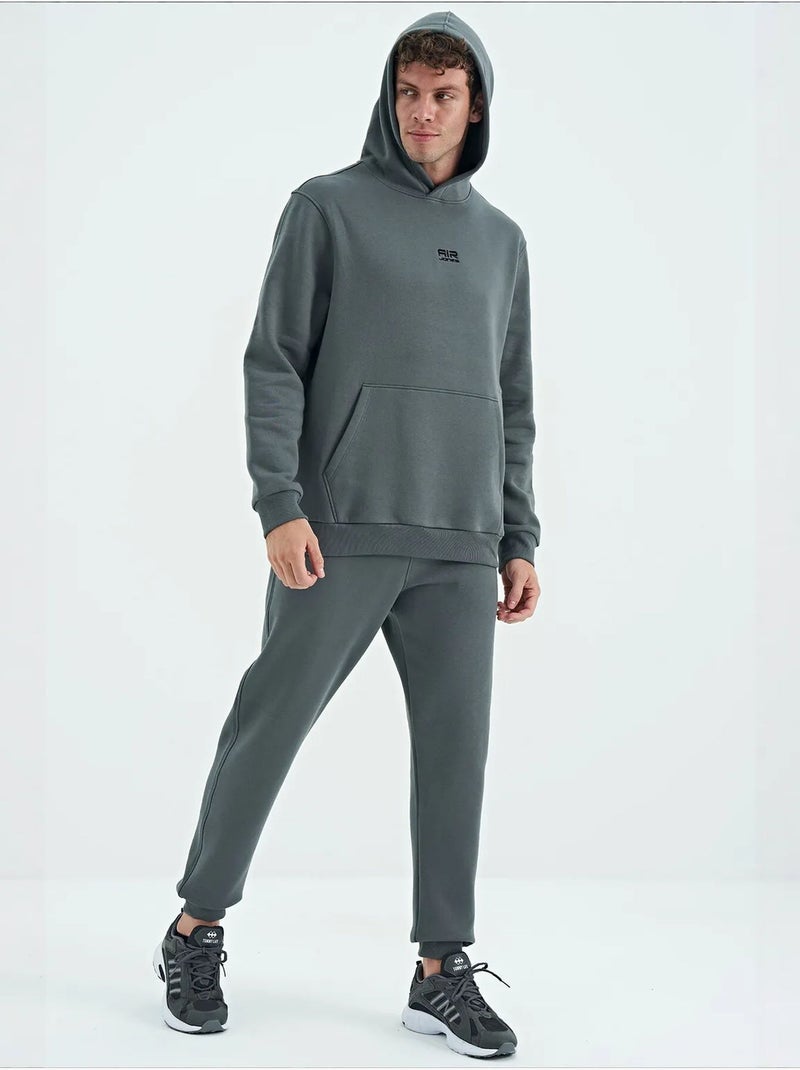 Conjunto de hombre de sudadera con capucha y pantalón tommy Gris - Kiabi
