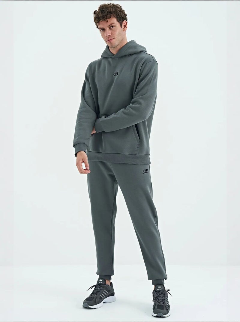 Conjunto de hombre de sudadera con capucha y pantalón tommy Gris - Kiabi