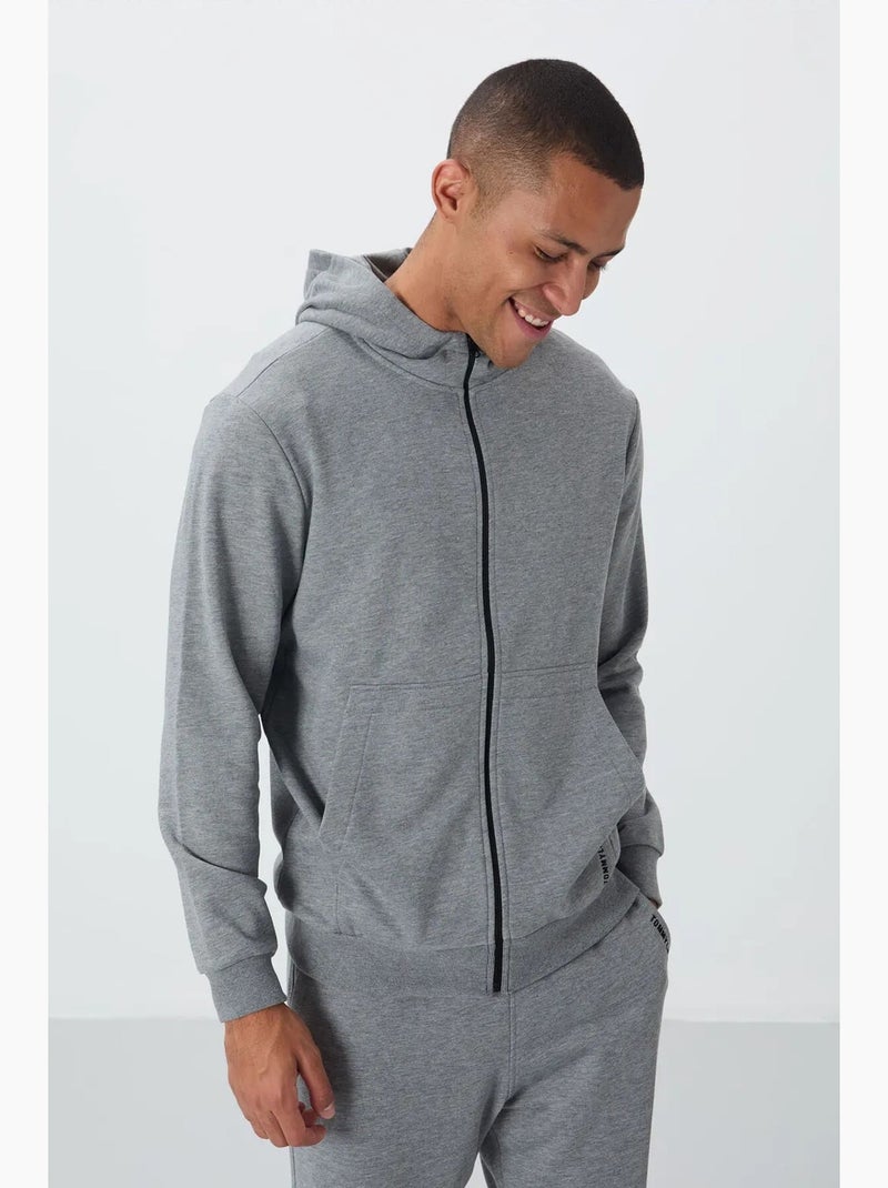 Conjunto de hombre de sudadera con capucha y pantalón tommy Gris - Kiabi