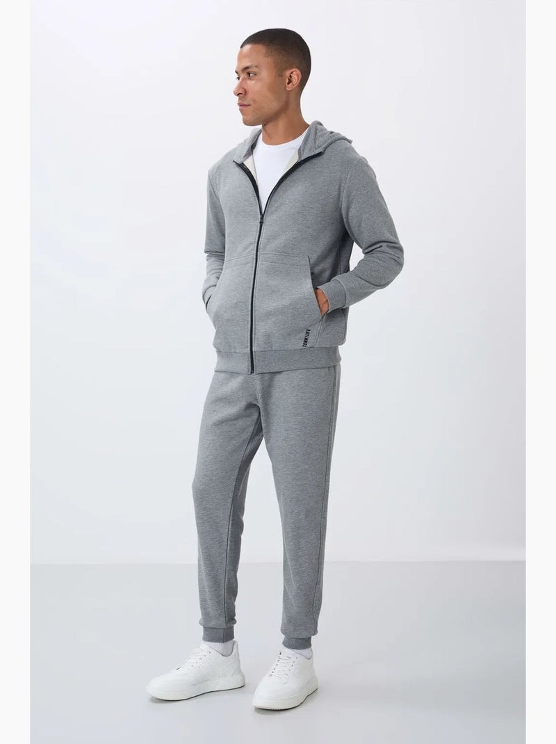 Conjunto de hombre de sudadera con capucha y pantalón tommy Gris - Kiabi