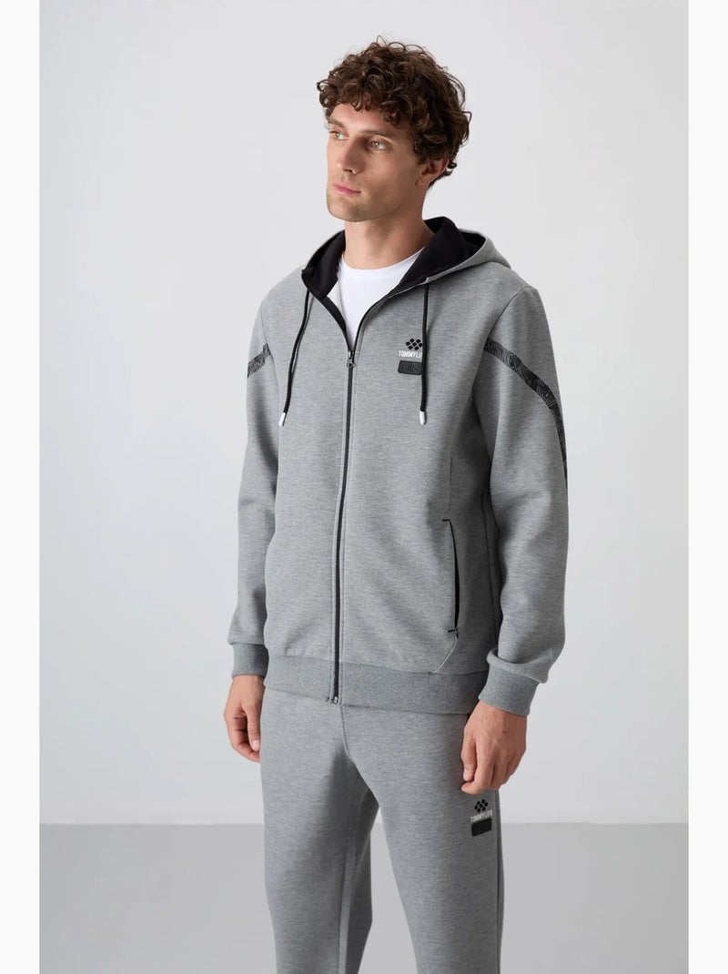 Conjunto de hombre de sudadera con capucha y pantalón tommy Gris - Kiabi