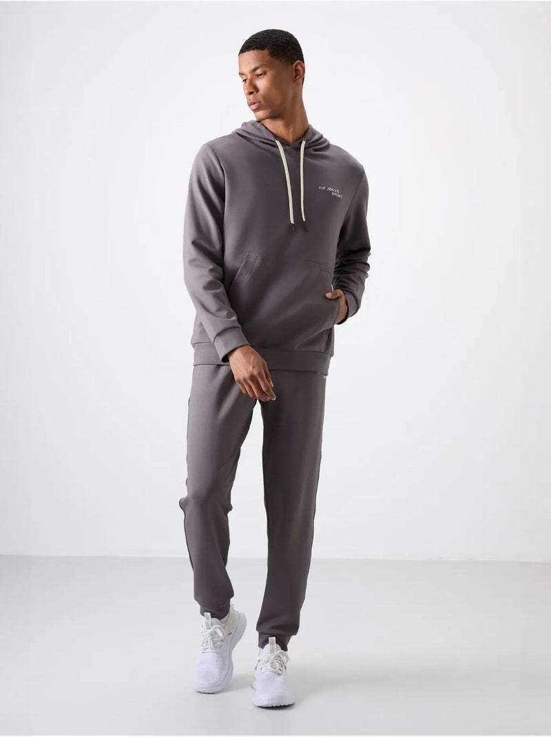Conjunto de hombre de sudadera con capucha y pantalón tommy Gris negro - Kiabi