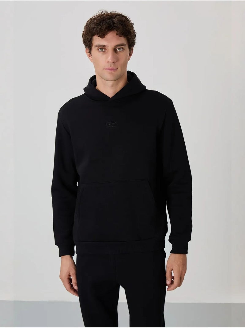 Conjunto de hombre de sudadera con capucha y pantalón tommy Negro - Kiabi