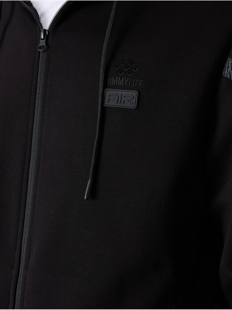 Conjunto de hombre de sudadera con capucha y pantalón tommy Negro - Kiabi