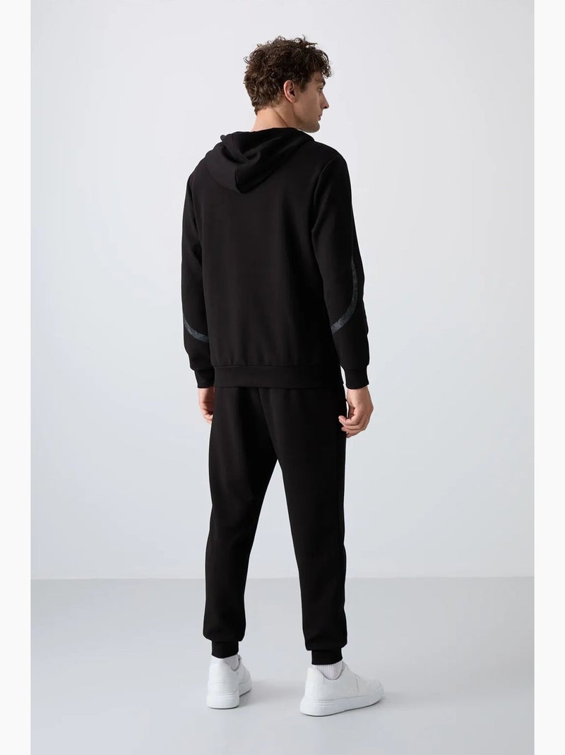 Conjunto de hombre de sudadera con capucha y pantalón tommy Negro - Kiabi