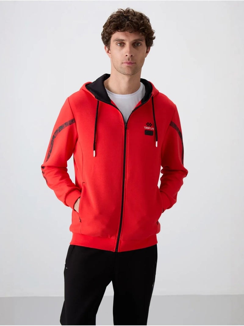 Conjunto de hombre de sudadera con capucha y pantalón tommy Rojo - Kiabi