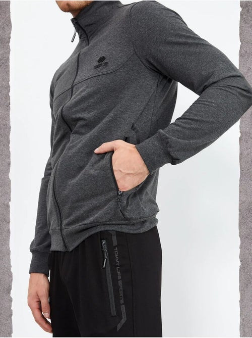 Conjunto de hombre de sudadera con cremallera frontal y pantalón tommy - Kiabi
